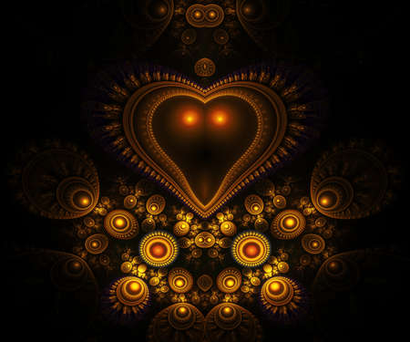 Computer generated fractal artwork for design and entertainmentの写真素材