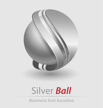 Silver ball elegant icon for creative designのイラスト素材