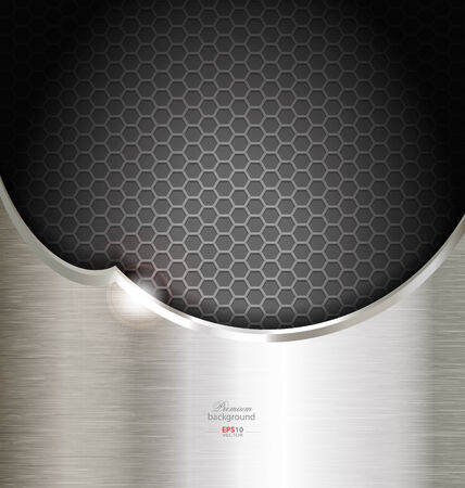 Abstract black metal technology background for creative tasksのイラスト素材