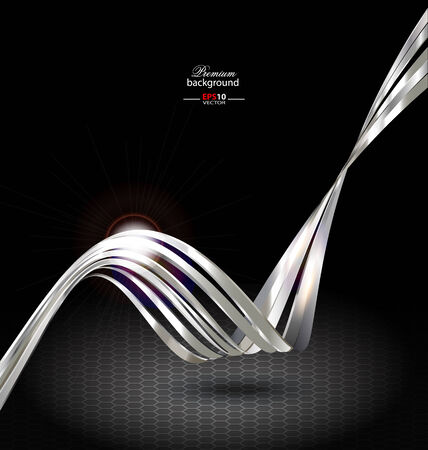 Abstract black metal technology background for creative tasksのイラスト素材