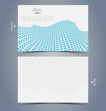 	Elegant business card design template for creative designのイラスト素材