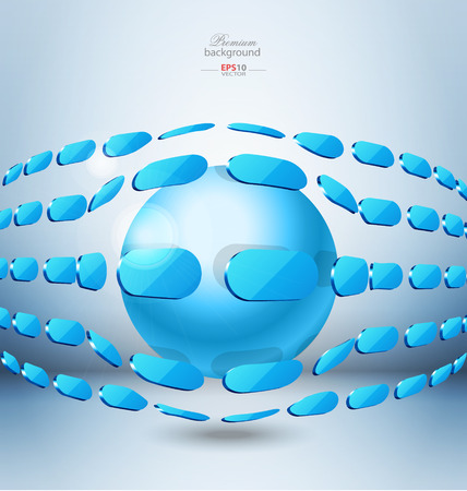 Abstract technology background with shape embellishmentのイラスト素材