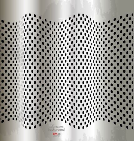 Silver metal template background for creative dersignのイラスト素材
