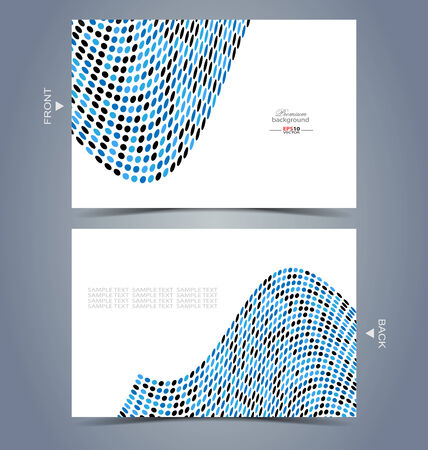 Elegant business card design template for creative design needsのイラスト素材