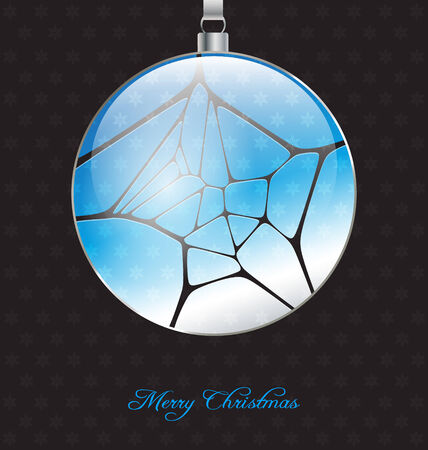 Elegant christmas background with glossy christmas ball embellishment for creative designのイラスト素材