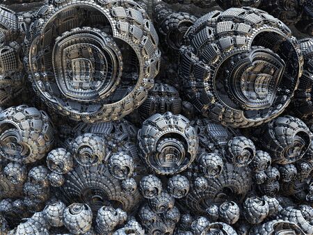 Computer rendered virtual scenery for art and entertainmentの写真素材