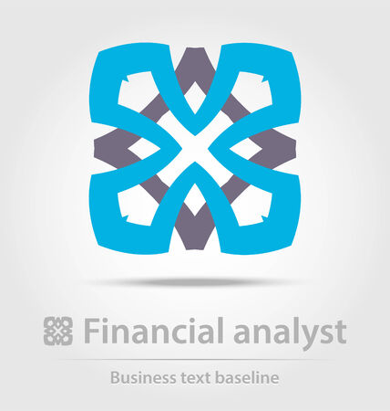 Financial analyst business icon for creative design tasksのイラスト素材