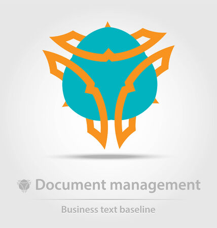 Document management business icon for creative designのイラスト素材