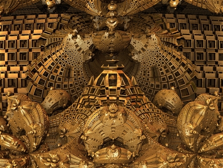 Computer rendered virtual scenery for art and entertainmentの写真素材