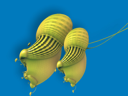 Computer rendered virtual scenery for art and entertainmentの写真素材