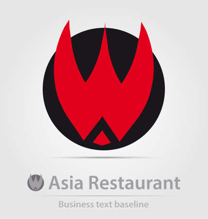 Asia restaurant business icon for creative designのイラスト素材