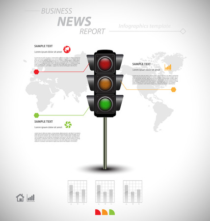 Business infographic template for interactive data communicationのイラスト素材