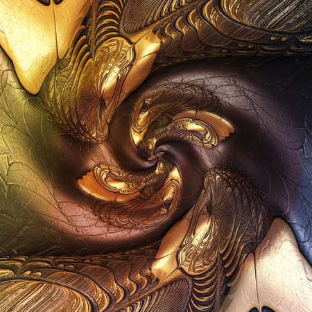 Colorful abstract artwork background embossed on leatherの写真素材