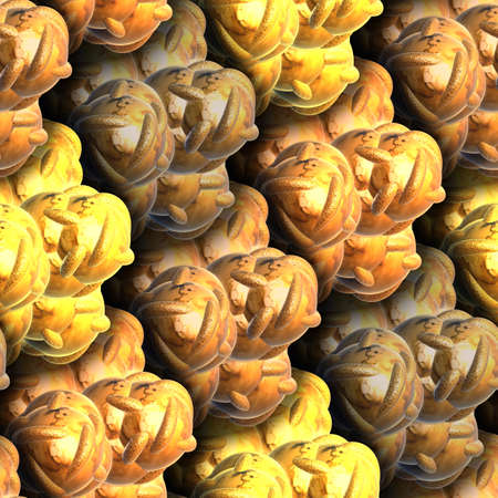 Luxury background tile with embossed fractal renderの写真素材