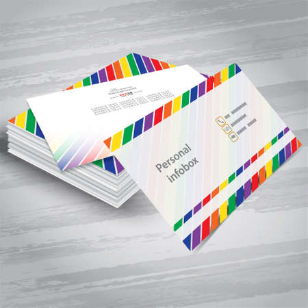 Creative business card template for commercial and personal useのイラスト素材