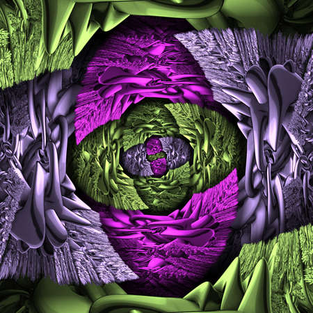 Plastic metal background tile 3D renderingの写真素材