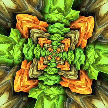 Plastic metal background tile 3D renderingの写真素材