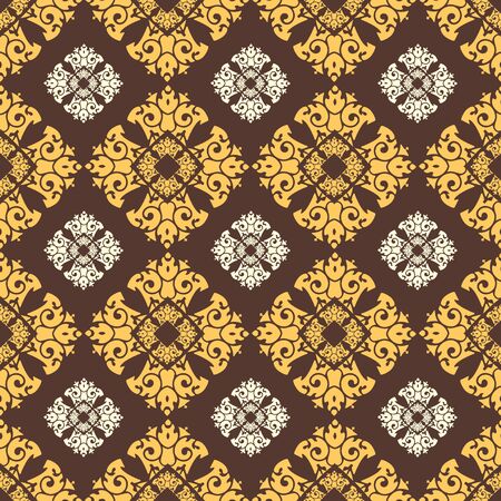 Seamless ornament pattern vector tile for multipurpose use in designのイラスト素材