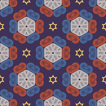 Seamless ornament pattern vector tile for multipurpose use in designのイラスト素材