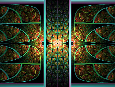 Computer generated fractal artwork for creative art,design and entertainmentの写真素材