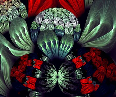 Computer generated fractal artwork for creative art,design and entertainmentの写真素材