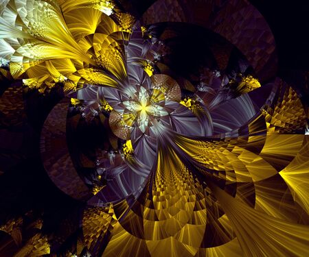 Computer generated fractal artwork for creative art,design and entertainmentの写真素材