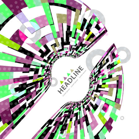 Brochure header colorful layout background templateのイラスト素材