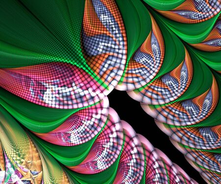 Computer generated fractal artwork for creative art,design and entertainmentの写真素材