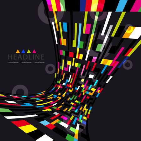 Brochure header layout background templateのイラスト素材