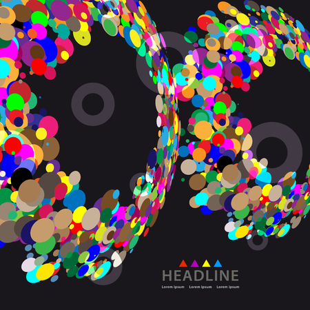 Brochure header layout background templateのイラスト素材