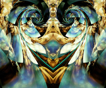Computer generated fractal artwork for creative art,design and entertainment