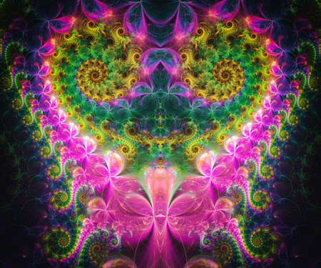 Computer generated fractal artwork for creative art,design and entertainmentの写真素材