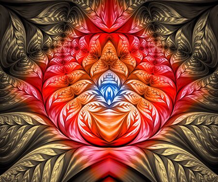 Computer generated fractal artwork for creative art,design and entertainmentの写真素材