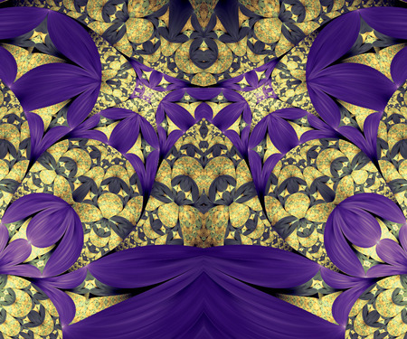 Computer generated fractal artwork for creative art,design and entertainmentの写真素材