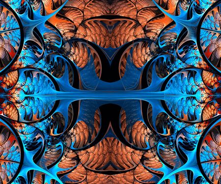 Computer generated fractal artwork for creative design and entertainmentの写真素材