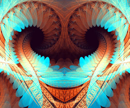 Computer generated fractal artwork for creative art,design and entertainmentの写真素材