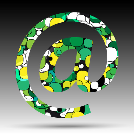 Colorful bubble symbol vector design.のイラスト素材