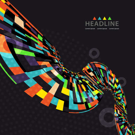 Brochure header colorful layout background template designのイラスト素材