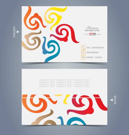 Elegant business card design template for creative design tasksのイラスト素材