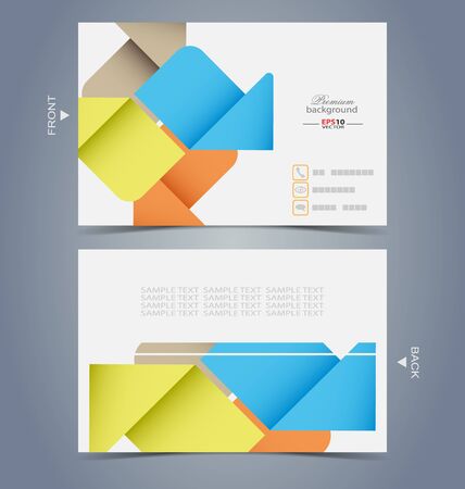 Elegant business card design template for creative design tasksのイラスト素材