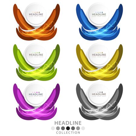 Brochure header designのイラスト素材