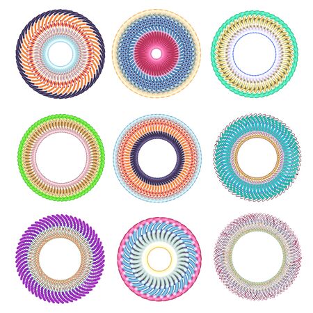 Calligraphic decorative elements for creative design tasksのイラスト素材