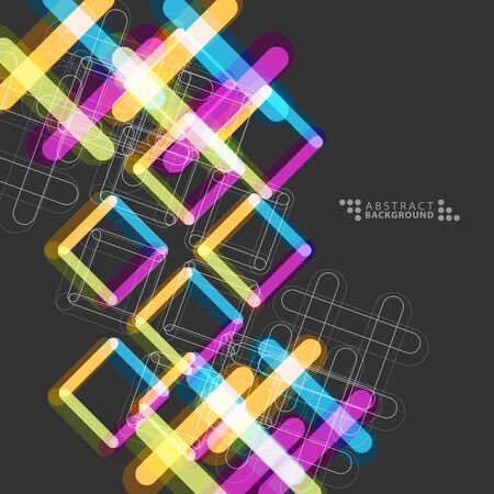 Geometric colorful abstract background template designのイラスト素材