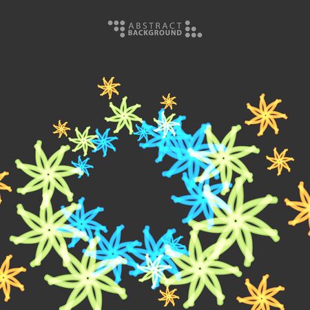 Geometric colorful abstract background template designのイラスト素材