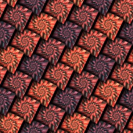 3D render of seamless background tile with embossed abstract pattern on leather