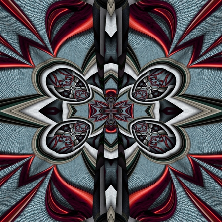 3D render of plastic background tile with embossed luxus abstract patternの写真素材