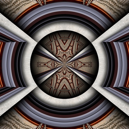 3D render of plastic background tile with embossed luxus abstract patternの写真素材