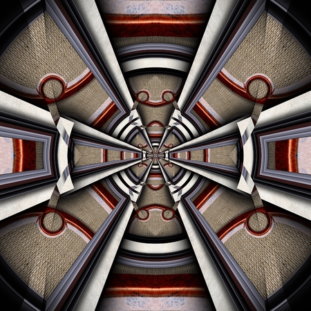 3D render of plastic background tile with embossed luxus abstract patternの写真素材