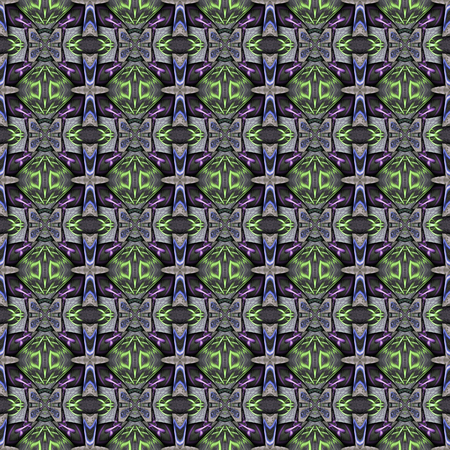 3D render of seamless plastic background tile with embossed abstract pattern with  water reflections