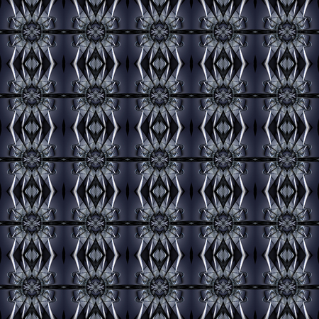 3D render of seamless plastic background tile with embossed abstract pattern with  water reflectionsの写真素材